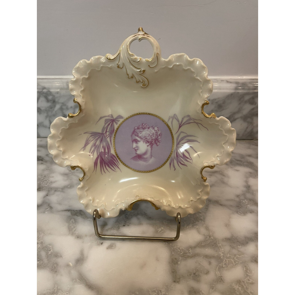 Rosenthal china Germany Monbijou Cameo Leaf Dish Goddess Venus